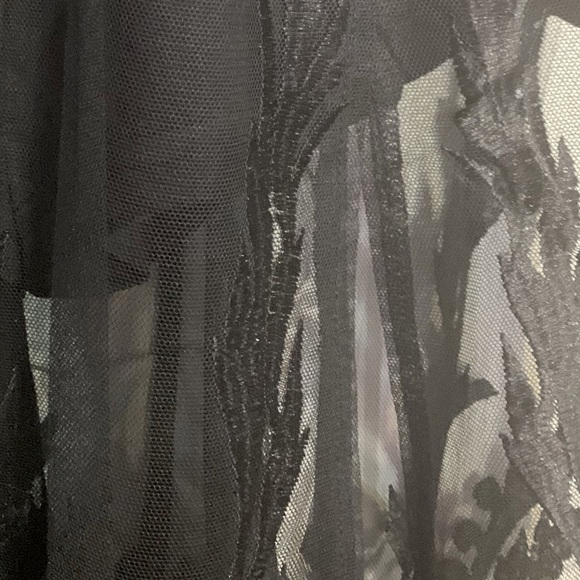 ❌DONATED❌Black Bustier With Lace Mesh Overlay Maxi Shorts Romper - Picture 14 of 17